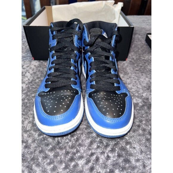 Nike AIR JORDAN 1 Retro High OG Basketball Shoes Dark Marina Blue Size 4.5 main image 9